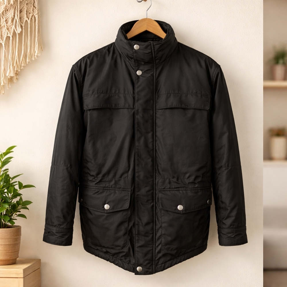 Weatherproof Double Zip Winter Jacket Size S Black